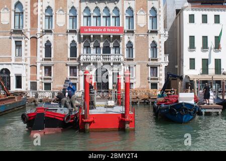 VENICE, ITALY - MAY 08: The Venice Biennale palace is closed due to the restrictions for Covid-19. Italy was the first country to impose a nationwide Stock Photo