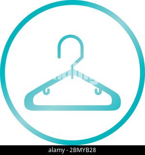 hanger accessory clothing vector illustration line and fill icon Stock  Vector Image & Art - Alamy