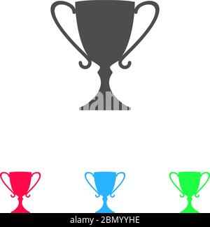 Award icon flat. Color pictogram on white background. Vector illustration symbol and bonus icons Stock Vector