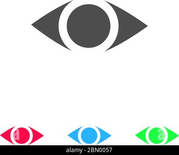 Vector sign simplified eye Stock Vector Image & Art - Alamy