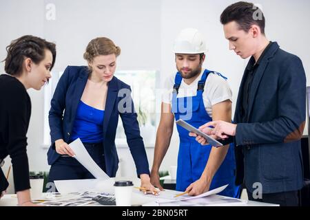 Creative business team working on a project. Creative director i Stock Photo