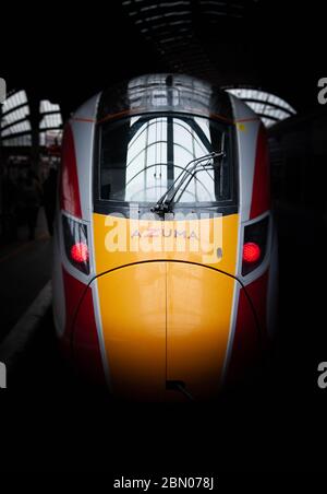Front cab view of the LNER Azuma High Speed Train replacement Stock Photo