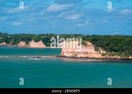 Madeiro beach, Tibau do Sul, near Pipa beach and Natal, Rio Grande do Norte, Brazil. Stock Photo