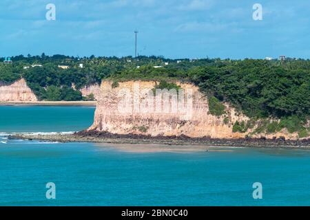 Madeiro beach, Tibau do Sul, near Pipa beach and Natal, Rio Grande do Norte, Brazil. Stock Photo