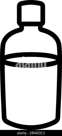 bottle of acetone icon vector outline illustration Stock Vector Image ...
