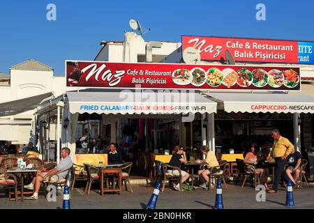 Restaurant in the Fish Market,Kusadasi,Aydin,Province,Turkey,Mediterranean Stock Photo