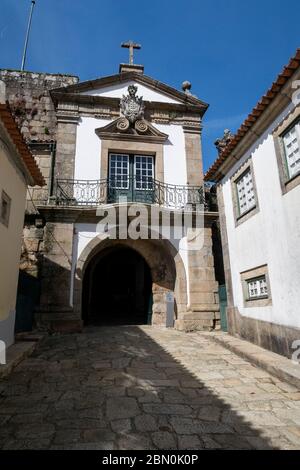 Entrance to the castle in Vila Nova de Cerveira, Portugal, Europe Stock Photo