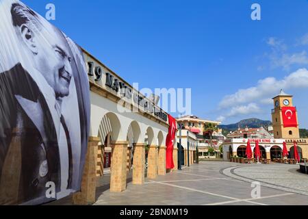 Youth Square, Marmaris, Mugla Province, Turkey Stock Photo