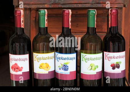 Local wine, Sirince Village, Izmir Province, Turkey Stock Photo