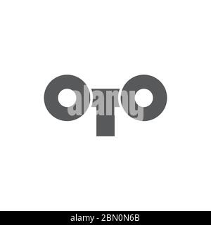 Wind up key vector icon symbol lock isolated on white background Stock Vector