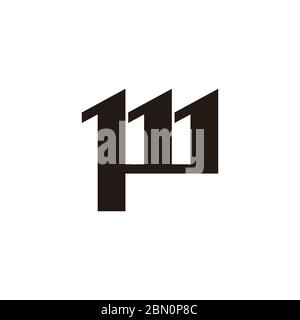 letter wp arrow up geometric logo vector Stock Vector