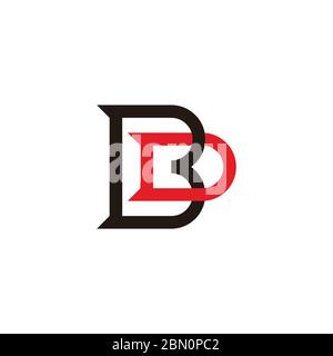 abstract letter bd colorful design logo vector Stock Vector Image & Art ...