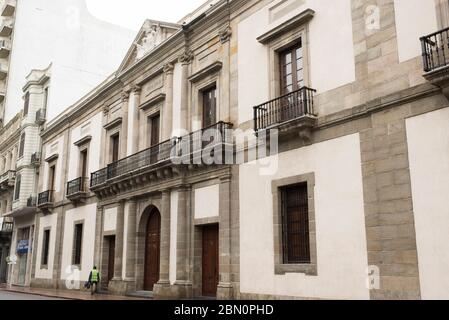 Montevideo / Uruguay, Dec 29, 2018: Facade of the colonial Council, Museum and Historical Archive Stock Photo