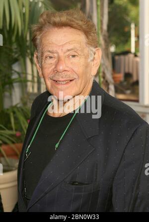 FILE: 12th May 2020. Photo taken: 11 May 2020 - Comedy veteran Jerry Stiller has died at the age of 92. Jerry Stiller was known for his role as Frank Costanza in the show 'Seinfeld' and later, as Arthur Spooner in the sitcom, 'The King of Queens.' Stiller had lost his wife, Anne Meara, in 2015. File photo:07 August 2006 - Century City, California - Jerry Stiller. Red Buttons: A Celebration of Life and Laughter - Arrivals held at the Century Club. Photo Credit: Zach Lipp/AdMedia /MediaPunch Credit: MediaPunch Inc/Alamy Live News Stock Photo