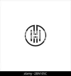 Initial letter hc logo or ch logo vector design template Stock Vector