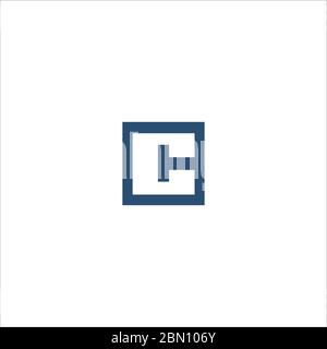 Initial letter hc logo or ch logo vector design template Stock Vector