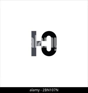 Initial letter hc logo or ch logo vector design template Stock Vector