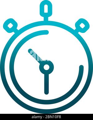 chronometer timer gradient style icon vector illustration design Stock ...