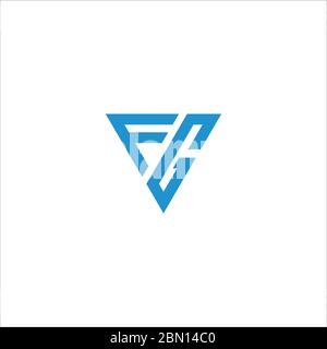 Initial letter fg logo or gf logo vector design template Stock Vector