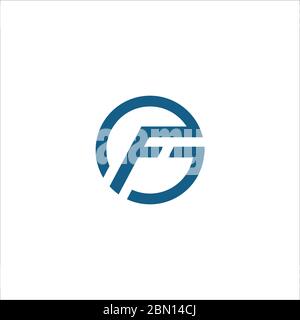 Initial letter fg logo or gf logo vector design template Stock Vector