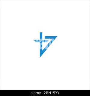 Initial letter tb logo or bt logo vector design template Stock Vector