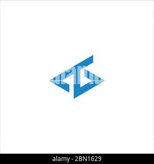 Initial letter tb logo or bt logo vector design template Stock Vector