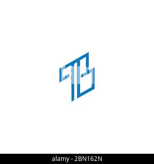 Initial letter tb logo or bt logo vector design template Stock Vector