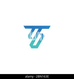 Initial letter tb logo or bt logo vector design template Stock Vector