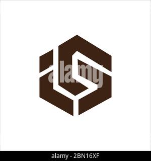 Initial letter is logo or si logo vector design template Stock Vector