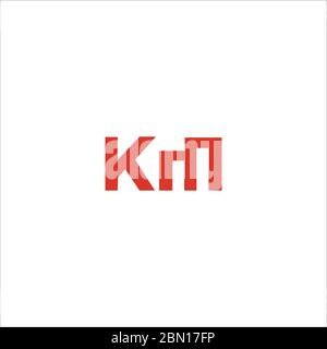 Initial letter km logo or mk logo vector design template Stock Vector