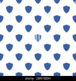 Securiyu Shield pattern repeat seamless pattern. Vector geometric illustration. Stock vector illustration Stock Vector