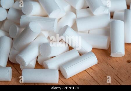 Menthol Filter Tips for hand rolled cigarettes, A ban on menthol cigarettes comes into force in May 2020 Stock Photo