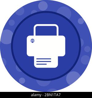 Beautiful Printer Vector Glyph icon Stock Vector