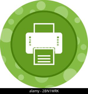 Beautiful Printer Vector Glyph icon Stock Vector