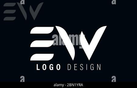 EW WE Logo Vector template Stock Vector