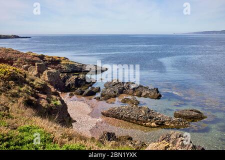 View across Castletown Bay viewed from Langness peninsular Stock Photo