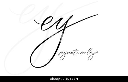 EY Letter Logo. EY YE letter logo. Unique attractive creative modern initial EY YE E Y initial based letter icon logo design. Stock Vector