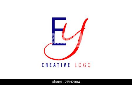 EY Letter Logo. EY YE letter logo. Unique attractive creative modern initial EY YE E Y initial based letter icon logo design. Stock Vector