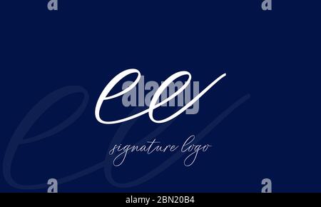 EE Monogram Logo / EE Negative Spaces Logo / E in E Logo Stock Vector