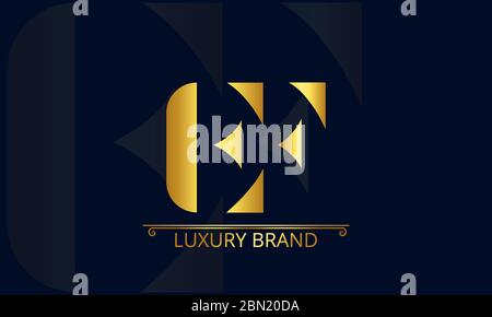 EF logo design. Company logo. Monogram logo. Stock Vector