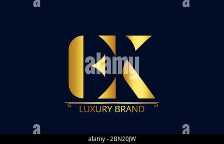 Initial based clean and minimal Logo. EK KE E K letter creative fonts monogram icon symbol. Universal elegant luxury alphabet vector design Stock Vector