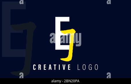 Initial based clean and minimal Logo. EJ JE E KJ letter creative fonts monogram icon symbol. Universal elegant luxury alphabet vector design Stock Vector