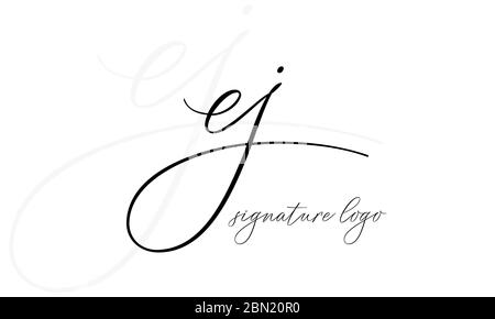 Initial based clean and minimal Logo. EJ JE E KJ letter creative fonts monogram icon symbol. Universal elegant luxury alphabet vector design Stock Vector