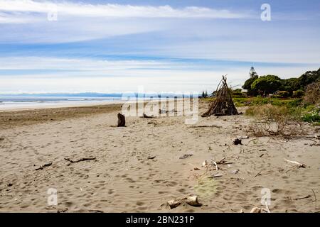 Beach at Whakatane, New Zealand Stock Photo