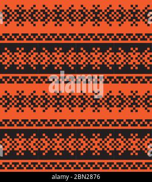 Christmas fair isle pattern background for fashion textiles, knitwear and graphics Stock Vector