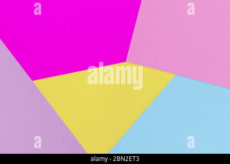 Pastel colored paper texture background. Geometric shapes. Stock Photo