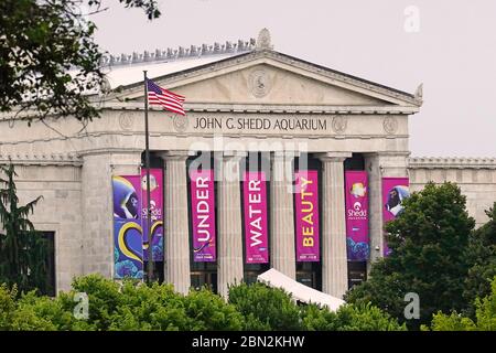 Shedd Aquarium in Chicago Illinois Stock Photo