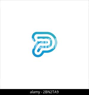 Initial letter pp logo or p logo vector design template Stock Vector
