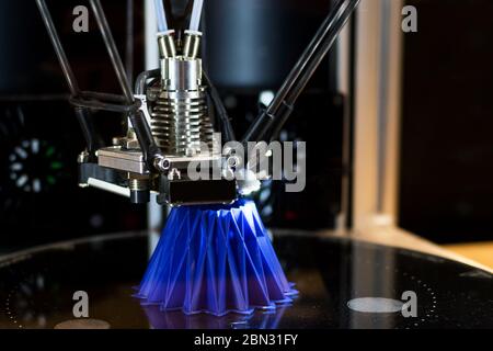 3D printing machine during work process Stock Photo