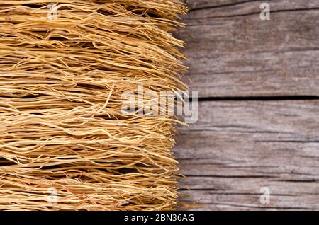 A multi-colored textured background made of natural materials. Close-up Stock Photo